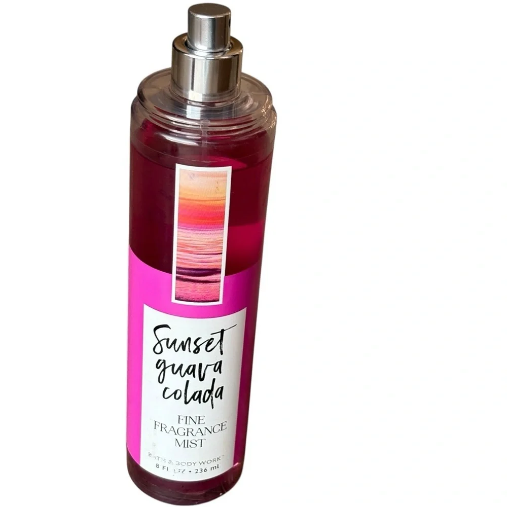 Bath & Body Works Sunset Guava Colada Fine Fragrance Mist 8 oz NO CAP